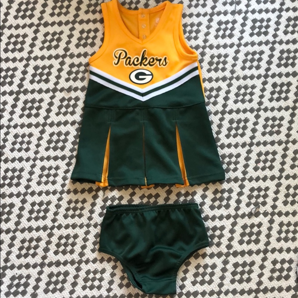 Green Bay packers dress little girls
